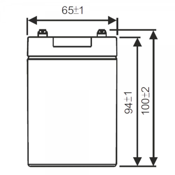 Аккумулятор WBR GP1290 F2
