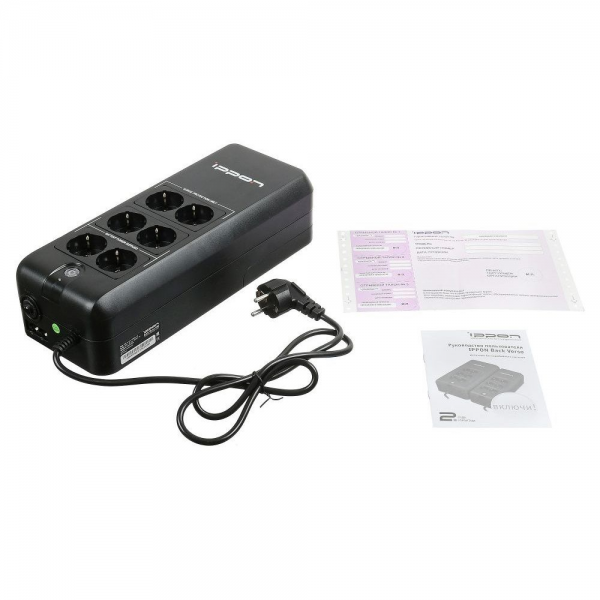 Источник бесперебойного питания Ippon Back Verso 400 200W/400VA {6} (600014)