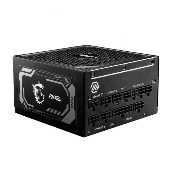 Блок питания MSI MAG A1000GL PCIE5 1000W, 80+ Gold, полностью модульный, ATX 3.1, PCIE5.1, RTL
