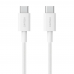 USB кабель CukTech Type-C to braided cable 1.5m 3A 60W CTC315P white