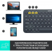 Клавиатура беспроводная Logitech K380 Multi-Device Bluetooth Keyboard Gray серая, копактная, 79 круглых клавиш, Bluetooth 3,0, подключение до 3-х устройств одновременно