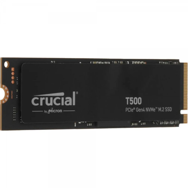 Твердотельный накопитель SSD Crucial M.2 2280 500GB Crucial T500 Client SSD CT500T500SSD8 PCIe Gen4x4 with NVMe, 7200/5700, TLC, 300TBW
