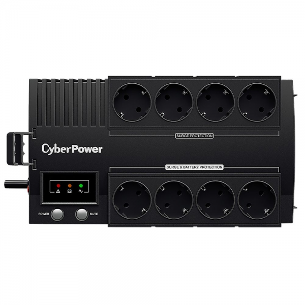 Источник бесперебойного питания (ИБП)  BS450E Line-Interactive CyberPower NEW 450VA/270W USB (4+4 EURO). UPS Line- Interactive CyberPower BS450E NEW 450VA/270W USB (4+4 EURO).