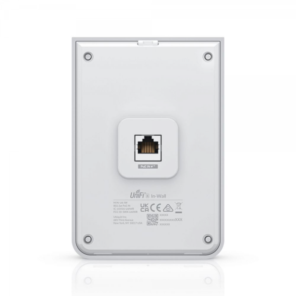 Точка доступа Wi-Fi Ubiquiti Bad Pack UniFi 6 AP In-Wall |U6-IW| 2,4+5 ГГц, Wi-Fi 6, 4х4 MU-MIMO, 5х 1G RJ45