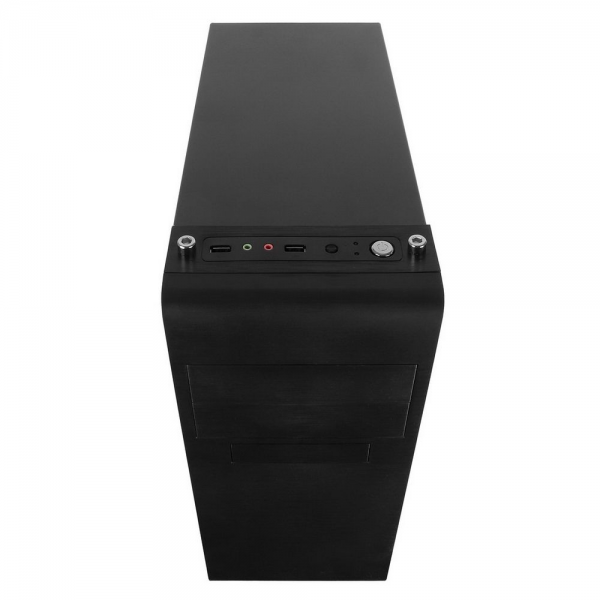 Корпус Exegate Корпус Miditower ExeGate UN-603-UN350 (ATX, БП UN350 с вент. 12см, 2*USB, аудио, черный)