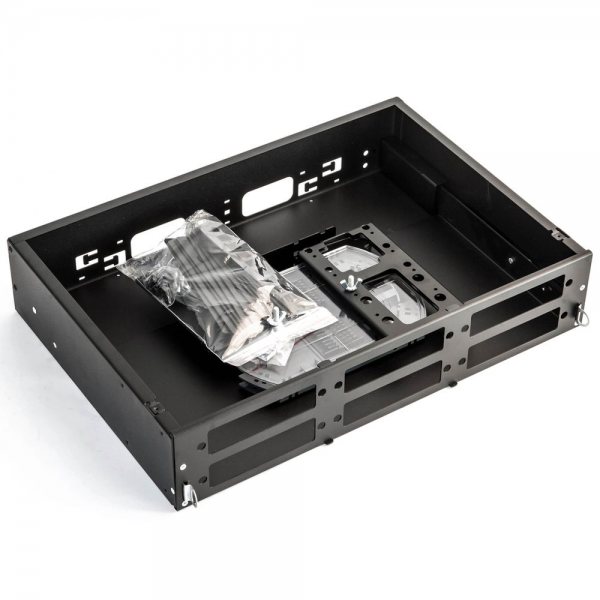 Бокс оптический Hyperline FO-19V-2U-6xSLT-W130H30-48UN-BK Бокс оптический универсальный 19