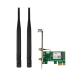Адаптер беспроводной связи (Wi-Fi) Tenda E30 Сетевой PCIe адаптер AX3000 Wi-Fi 6 2,4/5 ГГц, до 2,98 Гбит/с, 2x5dBi внешние антенны
