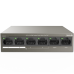 Коммутатор Tenda TEF1106P-4-63W Коммутатор неуправляемый PoE, 6 портов 6x100 Мбит/с, PoE 4х30 Вт, настольный