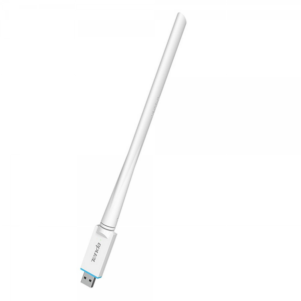 Адаптер беспроводной связи (Wi-Fi) Tenda U2 Адаптер Wi-Fi N150 2,4 ГГц, до 150 Мбит/с, передатчик 20 dBm, подключение USB, 1х6dBi внешняя антенна