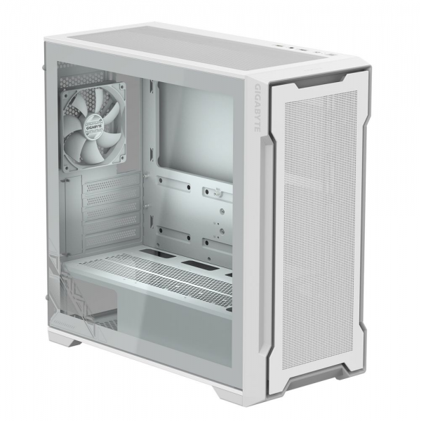 Корпус для ПК Gigabyte C102GI Glass Ice (White) MidTower, mATX, USB3.0 x2, Audio I/O, GPU:410mm, White, TG (28300-C102B-2CRR)