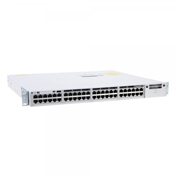 Коммутатор CISCO Catalyst 9300 48-port 1Gb copper with modular uplinks, PoE+, PS 1x715W, PoE+ 437W/1440W, DNA Network Essentials, C9300-48P-E