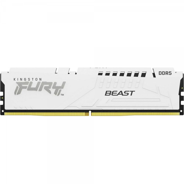 Модуль памяти Kingston 32GB (2x16GB) DDR5 6000MT/s CL36 FURY Beast White EXPO Non-ECC Unbuffered DIMM (Kit of 2) 1RX8 36-44-44 1.35V 288-pin 16Gbit