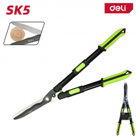 Садовые ножницы Deli DL580324 длина 630-820мм, телескопическая рукоятка, лезвие с тефлоновым покрытием, сталь SK5