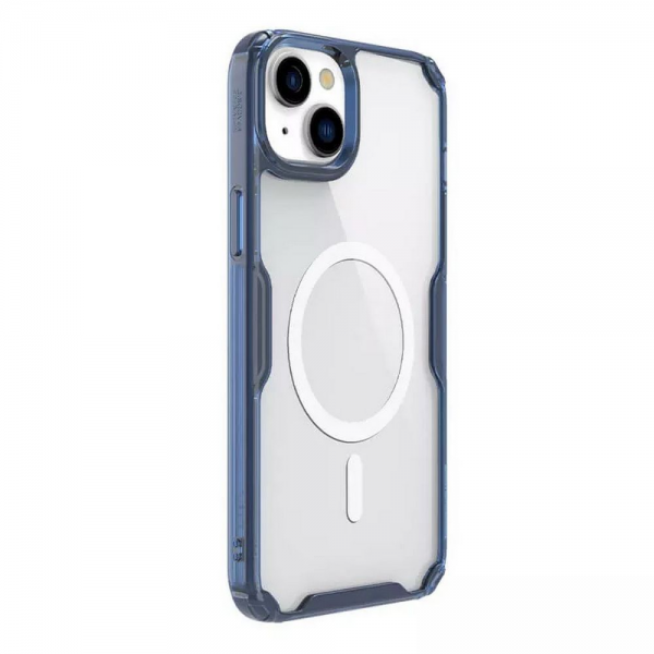 Чехол Nature TPU Pro Magnetic Case, Blue, (iPhone15 Plus)