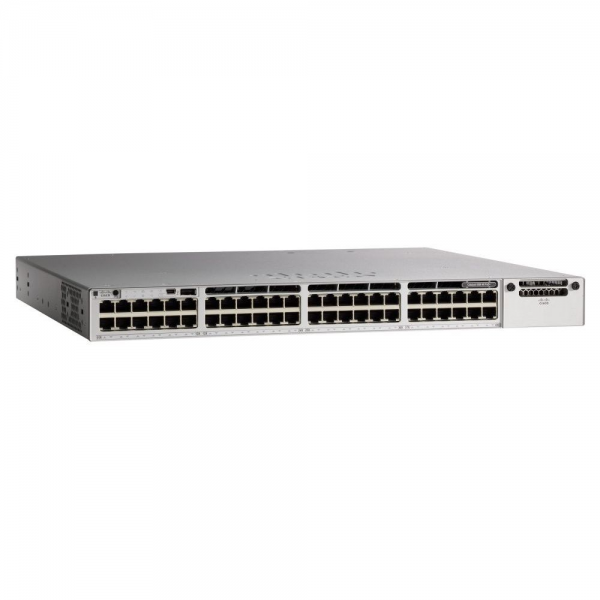 Коммутатор CISCO Catalyst 9300 48-port 1Gb copper with modular uplinks, PoE+, PS 1x715W, PoE+ 437W/1440W, DNA Network Advantage, C9300-48P-A