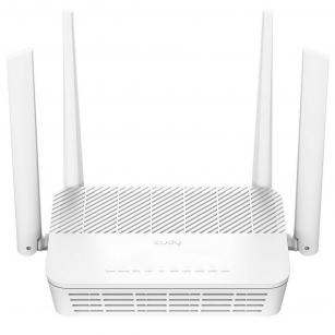 Маршрутизатор CUDY AX3000 Gigabit Wi-Fi 6 Mesh Router Dual Band, Chipset MT7981BA+MT7976CN+MT7531AE, 802.11ax/ac/a/b/g/n, 2402Mbps at 5GHz + 574Mbps at 2.4GHz, 5 x 10/100/1000Mbps Ports, 4 x 5dBi fixed antennas, WiFi router/AP/ Repeater/WISP Mode, PPTP/L2