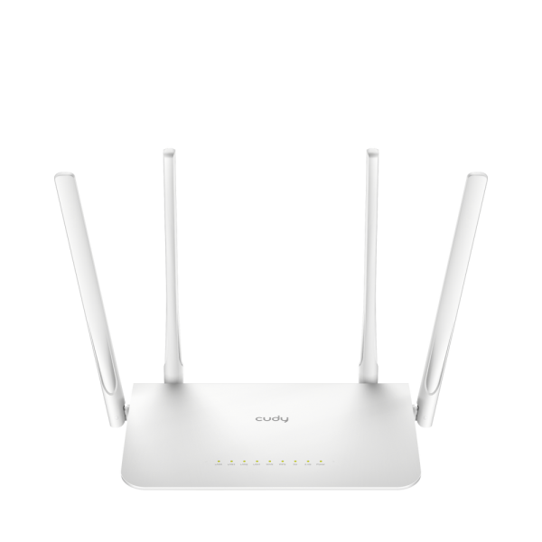 Маршрутизатор CUDY AC1200 Gigabit Wi-Fi Mesh Router Dual Band, Chipset MediaTek, 5 × 10/100/1000Mbps RJ45 Ports, 4 x 5dBi fixed antennas,  WiFi router/AP/ Repeater/WISP Mode, 802.11ac/a/b/g/n, 867Mbps at 5GHz + 300Mbps at 2.4GHz, Zerotier/Wireguard/OpenVP