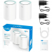 Маршрутизатор CUDY AC1200 Wi-Fi Gigabit Mesh Solution 2-Pack, Chipset MT7621+MT7613B+MT7603, Dual-Band, 867Mbps at 5GHz + 300Mbps at 2.4GHz, 802.11ac/a/b/g/n, 2 Gigabit Ethernet Ports,  internal antennas,MU-MIMO,  DDNS,Zerotier/Wireguard/OpenVPN/IPSec/L2T