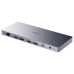 Концентратор CUDY 13-IN-1 10Gbps USB-C Dual 4K Docking Station | 150W PSU Up to One 5K(5120x2880p60) or Two 4K(4096x2160p60) Video output, 2 x Display 1.2a Port, 2 x HDMI 2.0 Port;1 x 10Gbps Upstream USB-C 3.2Gen2 port (PD 100W);  2 x 10Gbps USB-C 3.2Gen2
