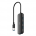 Концентратор CUDY  UH40A  4-Port USB-A 3 0 Hub USB-A to 4-Port USB-A 3.0 Hub, Plastic housing,  1 USB-A 3.0 5Gbps male connecter with 20cm cable, 4 USB-A 3.0 5Gbps Ports, compatible with MacBook, Mac Pro, Mac mini, iMac, Surface Pro, XPS, PC, Flash Drive,