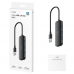 Концентратор CUDY  UH40A  4-Port USB-A 3 0 Hub USB-A to 4-Port USB-A 3.0 Hub, Plastic housing,  1 USB-A 3.0 5Gbps male connecter with 20cm cable, 4 USB-A 3.0 5Gbps Ports, compatible with MacBook, Mac Pro, Mac mini, iMac, Surface Pro, XPS, PC, Flash Drive,