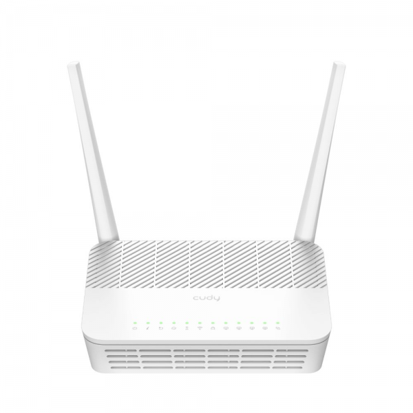 Маршрутизатор CUDY AC1200 Wi-Fi  VoIP GPON Router Wireless Dual Band Gigabit xPON Router, Realtek chipset, GPON/EPON,  867Mbps at 5GHz + 300Mbps at 2.4GHz, 802.11ac/a/b/g/n, 1 PON Port, 4 Gigabit RJ45 port, 1 RJ11 Port, Power ON/OFF Button,WPS Button,WiFi