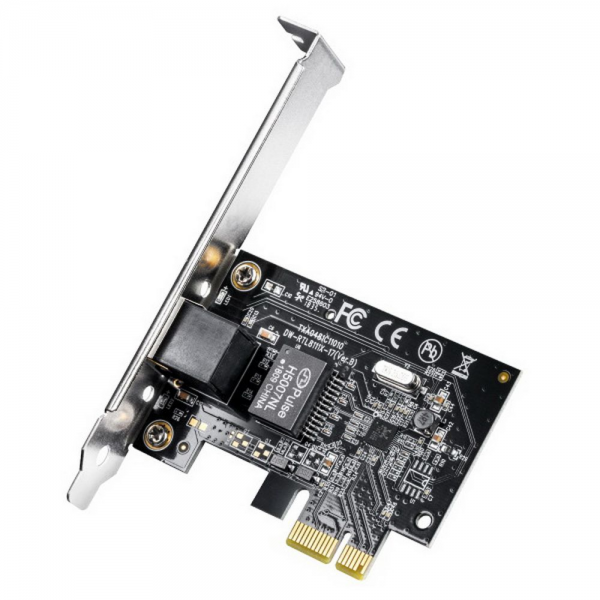 Адаптер беспроводной связи (Wi-Fi) CUDY Gigabit PCI Express Adapter Gigabit PCI Express Network Adapter, Realtek Chipset, 10/100/1000Mbps RJ45 port, Auto MDI/MDIX
