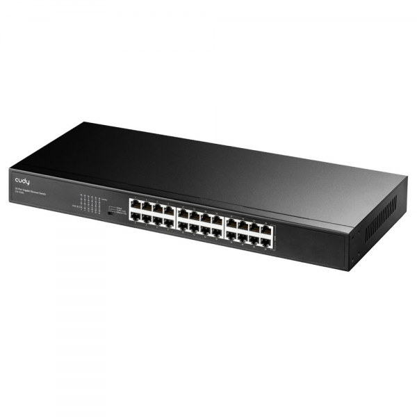 Коммутатор CUDY 24-Port Gigabit Metal Switch 19 inch  24-Port Gigabit Switch, 24 Gigabit RJ45 Ports, IGMP Snooping, Loop Detection/Prevention, 802.1p/DSCP QoS, Switch/VLAN/Extend working mode DIP switch, 19 inch Rack-mount Steel Case, Power Saving, Plug &