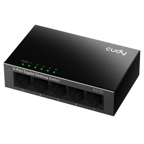Коммутатор CUDY 5-Port Gigabit Metal  Switch 8-Port Gigabit Ethernet Switch, 8 10/100/1000M RJ45 Ports, IGMP Snooping, Loop Detection/Prevention, 802.1p/DSCP QoS, Desktop Metal Case, Power Saving, Plug & Play, Wall-Mount