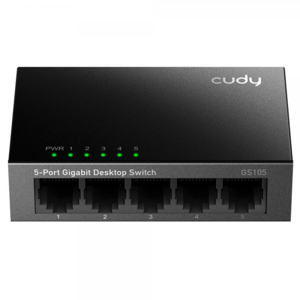 Коммутатор CUDY 5-Port Gigabit Metal  Switch 8-Port Gigabit Ethernet Switch, 8 10/100/1000M RJ45 Ports, IGMP Snooping, Loop Detection/Prevention, 802.1p/DSCP QoS, Desktop Metal Case, Power Saving, Plug & Play, Wall-Mount