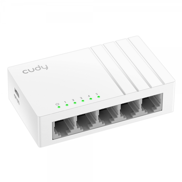 Коммутатор CUDY 5-Port Gigabit Splitter with USB C 5-Port Gigabit Desktop Switch, 5 10/100/1000M RJ45 Ports, Loop Detection, Desktop Plastic Case, Power Saving, Plug & Play, Wall-Mount,  Power Adapter Not Included