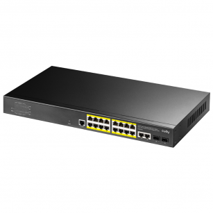 Коммутатор CUDY 16-Port Layer 2 Managed Gigabit PoE+ Switch with 2 Uplink Gigabit Ports and 2 Gigabit SFP Slots  200 Layer 2 Managed 18 Ports 10/100/1000M  PoE Switch,1-16 Port support POE(802.3at/af) ,with 2 Uplink Gigabit ports + 2 Gigabit SFP ports + 1