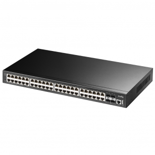 Коммутатор CUDY 48-Port Layer 3 Managed Gigabit Switch with 4 10G SFP Slots 48-Port Layer 3 Managed Gigabit Switch,48 Gigabit Ethernet ports + 4 10 Gigabit uplink SFP optical ports + 1 USB serial port + 1 console port, backplane bandwidth 176Gbps, three-l