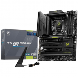 Материнская плата MSI MAG Z890 TOMAHAWK WIFI Z890, LGA1851, 4*DDR5, 3*PCIEx16, 4*M.2, 2*TypeC, 3*USB3.2Gen2, 6*USB3.2Gen1, 4*USB2.0, 4*SATA3.0, 5G, 2*Type-C(DP), HDMI, ATX, RTL