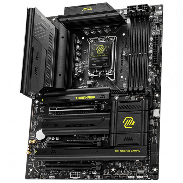 Материнская плата MSI MAG Z890 TOMAHAWK WIFI Z890, LGA1851, 4*DDR5, 3*PCIEx16, 4*M.2, 2*TypeC, 3*USB3.2Gen2, 6*USB3.2Gen1, 4*USB2.0, 4*SATA3.0, 5G, 2*Type-C(DP), HDMI, ATX, RTL