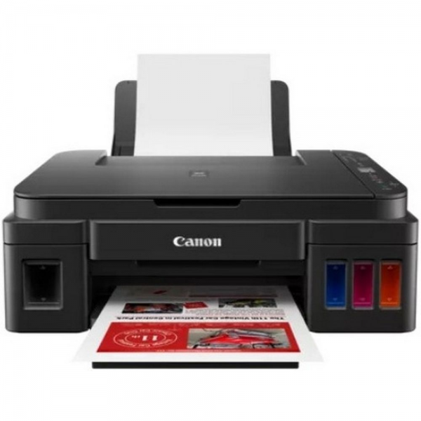 МФУ струйное Canon Pixma G3416, A4, цветная печать, 5 стр/мин, 4800x1200 dpi, USB/WiFi/СНПЧ, чёрный корпус (2315C052AB)