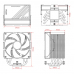 Вентилятор Cooler ID-Cooling FROZN A610 BLACK 250W/ Intel 1700, 12*, 115*, AMD AM5, AM4/ Screws