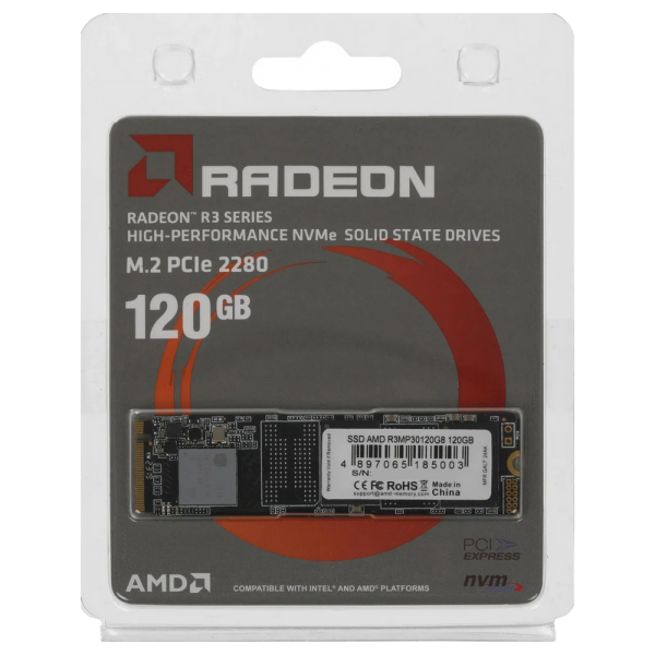Твердотельный накопитель SSD AMD Radeon R3 Series  M2.2280 120GB