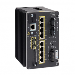 Коммутатор CISCO Catalyst IE3300 with 8 GE Copper and 2 GE SFP, Modular, Network Essentials, IE-3300-8T2S-E