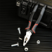 Комбинированные плоскогубцы Deli DL0004 180мм, Cr-V, эксцентриковый шарнир, антикоррозийное покрытие, трехкомпонентная прорезиненная рукоять