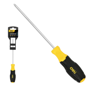 Крестовая отвертка Deli DL636200N PH2x200мм сталь Cr-V, двухкомпонентная прорезиненная рукоять