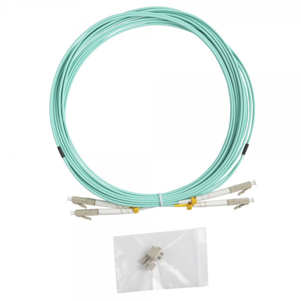 Кабель оптический Hyperline FC-D2-503-LC/PR-SC/PR-H-5M-LSZH-BK Патч-корд волоконно-оптический (шнур) MM 50/125(OM3), LC-SC, duplex, 10G, LSZH, 5м, черный