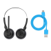 Беспроводная гарнитура Jlab GO Work Pop Wireless Headphones - Black