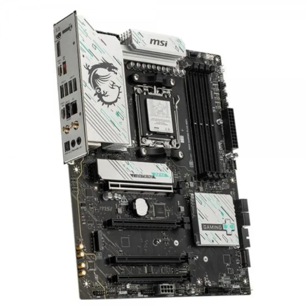 Материнская плата MSI B850 GAMING PLUS WIFI B850, AM5, 4*DDR5, 4*PCIEx16, 3*M.2, 3*TypeC, 1*USB3.2Gen2, 5*USB3.2Gen1, 8*USB2.0, 4*SATA3.0, 5G, DP, ATX, RTL