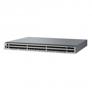 Коммутатор Brocade G620 64-port FC Switch, 48-port licensed, incl 48x 32Gb SWL SFP transceivers, Enterprise Bundle Lic, FOS Notupgradable, 2x PS 250W, Port Side Exhaust Air Flow, Rail Kit