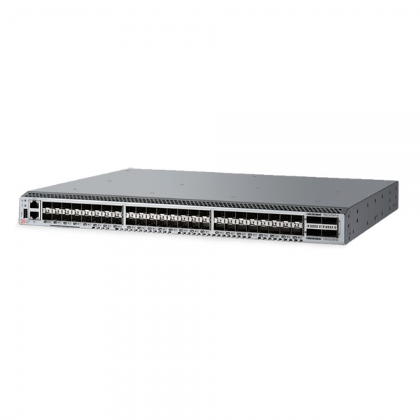 Коммутатор Brocade G620 64-port FC Switch, 48-port licensed, incl 48x 32Gb SWL SFP transceivers, Enterprise Bundle Lic, FOS Notupgradable, 2x PS 250W, Port Side Exhaust Air Flow, Rail Kit