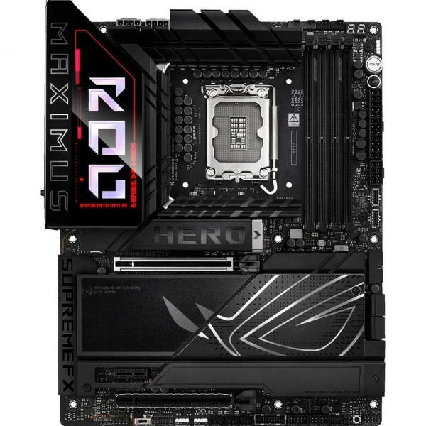 Материнская плата ASUS ROG MAXIMUS Z890 HERO LGA1851 ATX 4xDDR5 2xPCIEx16 PCIEx1 6xM.2 2xThunderbolt USB-C HDMI 2.5GLAN 5GLAN Wi-Fi 7