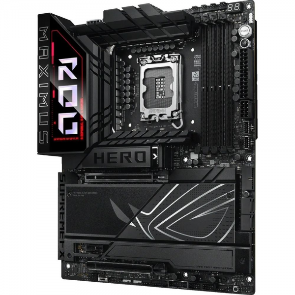 Материнская плата ASUS ROG MAXIMUS Z890 HERO LGA1851 ATX 4xDDR5 2xPCIEx16 PCIEx1 6xM.2 2xThunderbolt USB-C HDMI 2.5GLAN 5GLAN Wi-Fi 7