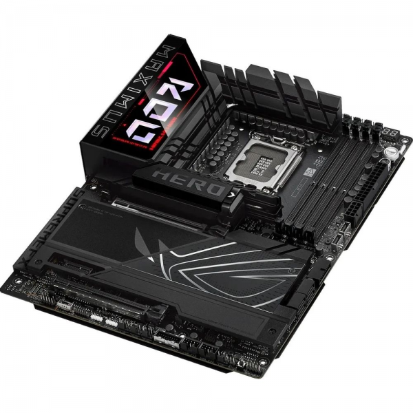 Материнская плата ASUS ROG MAXIMUS Z890 HERO LGA1851 ATX 4xDDR5 2xPCIEx16 PCIEx1 6xM.2 2xThunderbolt USB-C HDMI 2.5GLAN 5GLAN Wi-Fi 7
