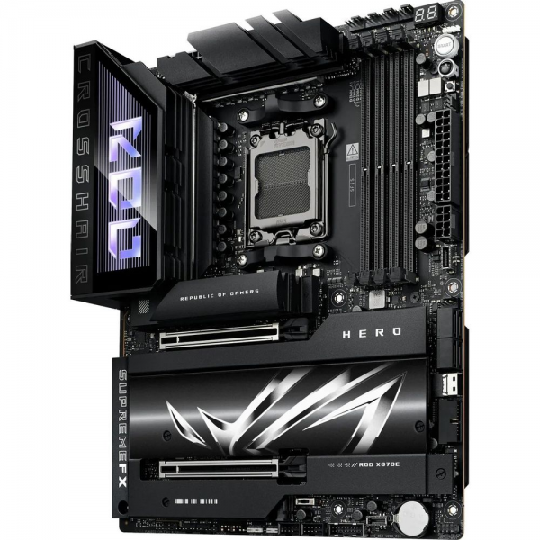 Материнская плата ASUS ROG CROSSHAIR X870E HERO AM5 ATX 4xDDR5 2xPCIEx16 5xM.2 4xUSB-C HDMI 2.5GLAN 5GLAN Wi-Fi 7